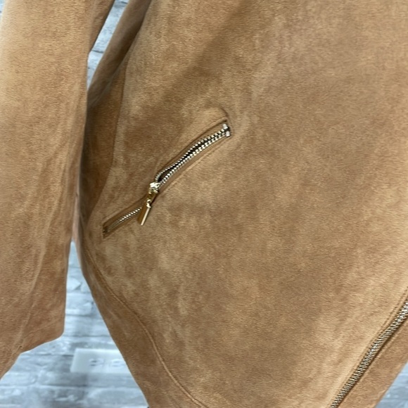 Chico’s Faux-Suede Moto Jacket - Picture 4 of 10